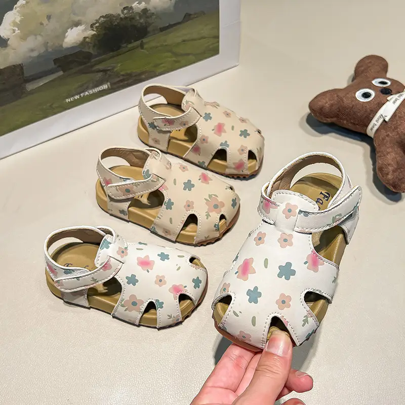 Girls Printed Sandals Korean Style 2026