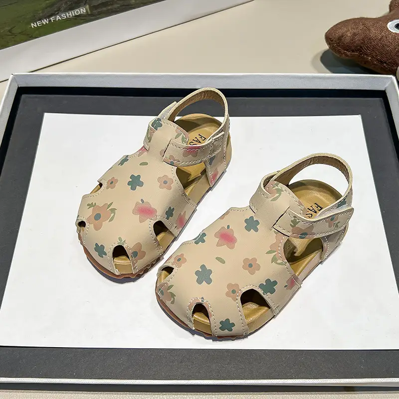 Girls Printed Sandals Korean Style 2026