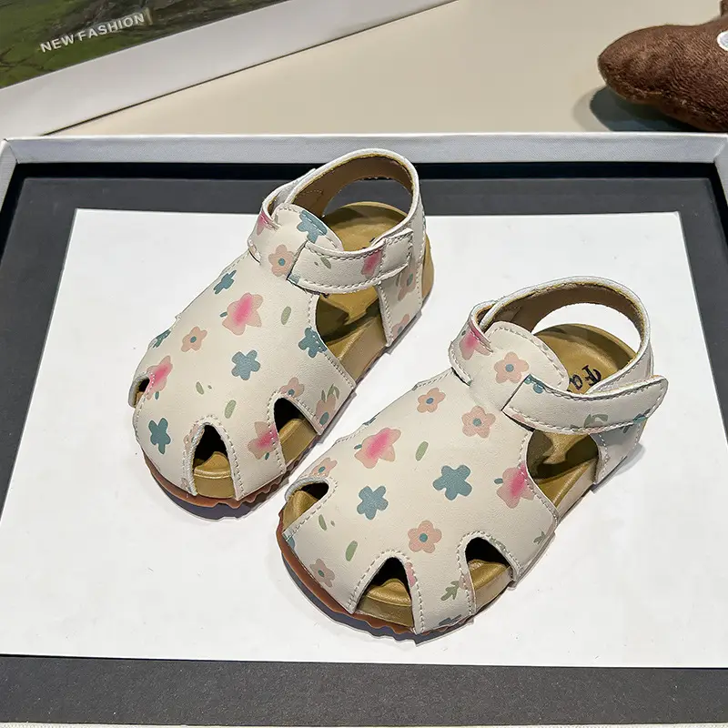 Girls Printed Sandals Korean Style 2026