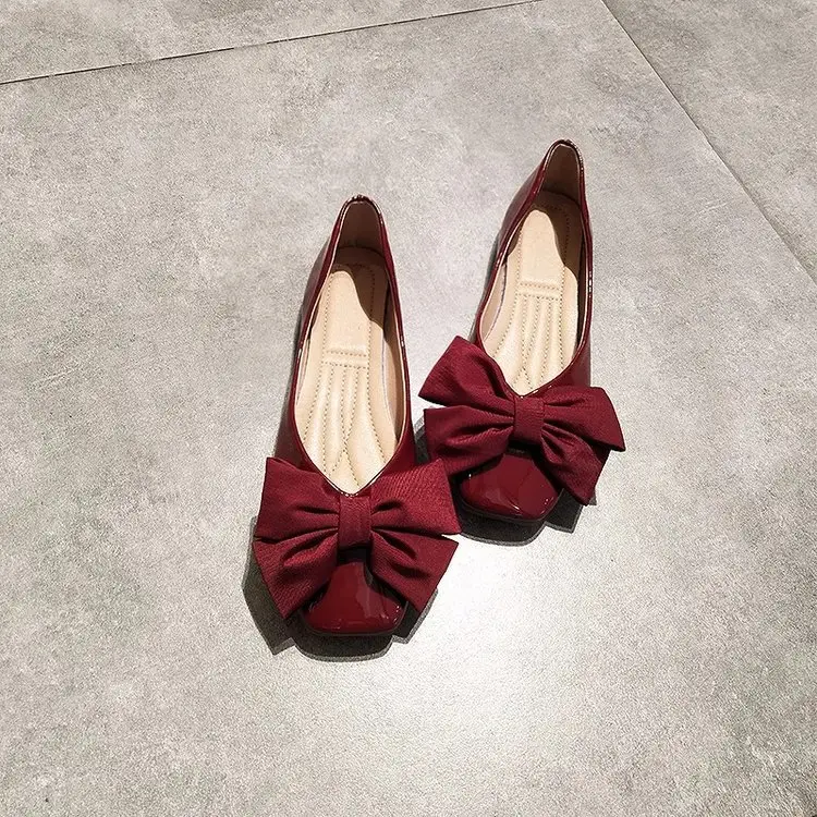 2025 Summer Women's Red Bow Flat Shoes — feature 10