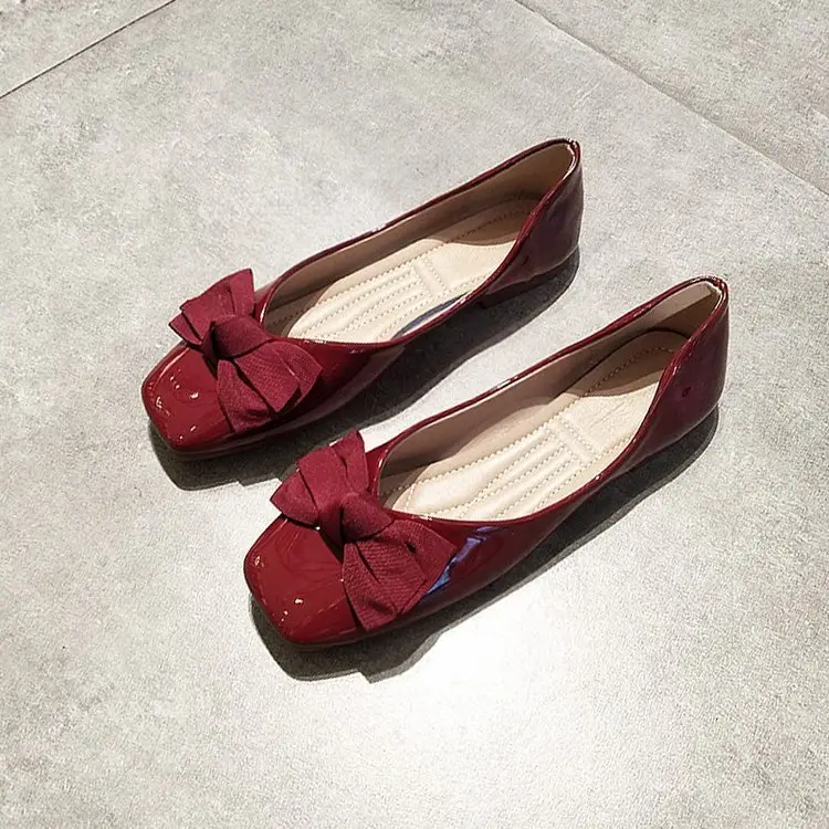 2025 Summer Women's Red Bow Flat Shoes — feature 3