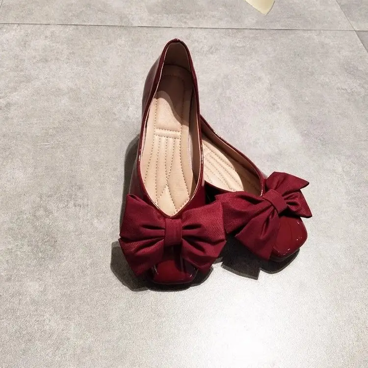 2025 Summer Women's Red Bow Flat Shoes — feature 4