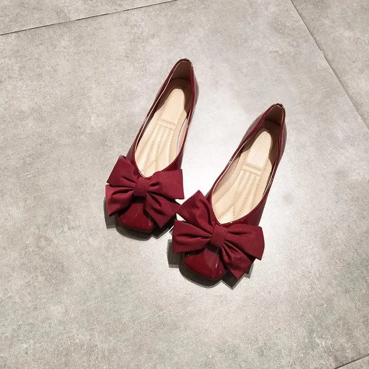 2025 Summer Women's Red Bow Flat Shoes — feature 5