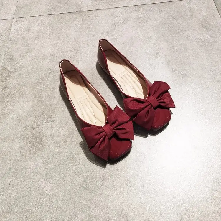 2025 Summer Women's Red Bow Flat Shoes — feature 6