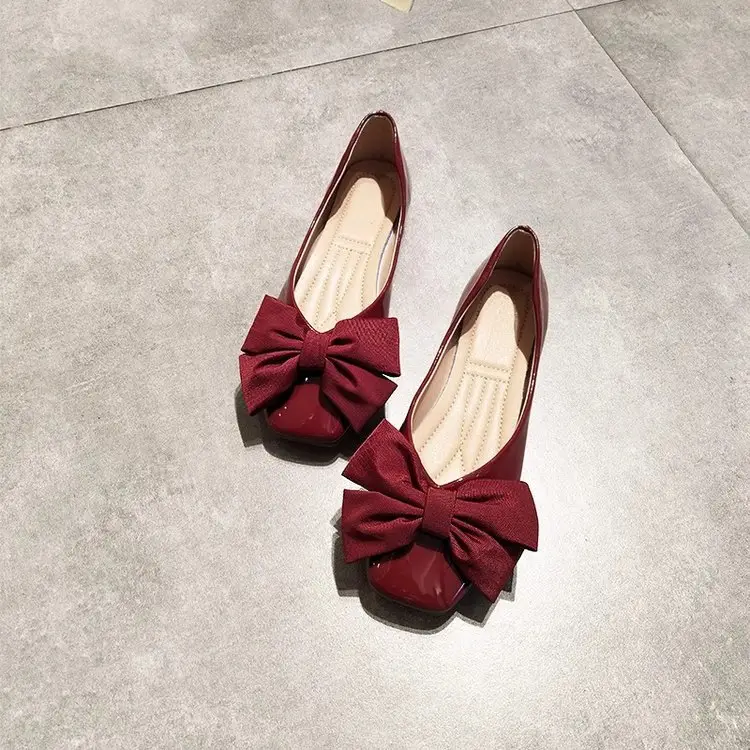 2025 Summer Women's Red Bow Flat Shoes — feature 8
