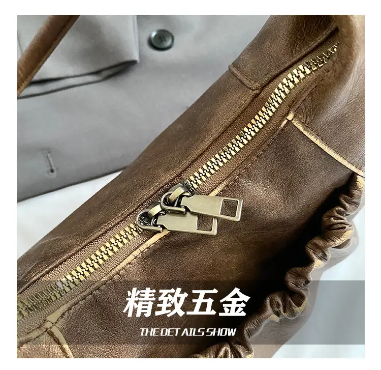 Black Pleated Shoulder Bag for Women 2025 — feature 5