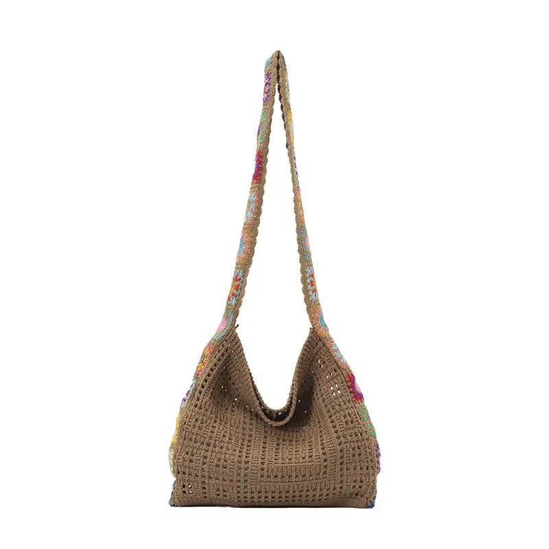 Women's Wool Knitted Sunflower Crossbody Bag - Image 8