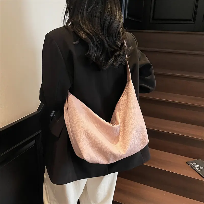 Women's Beige Leather Shoulder Bag 2025 New Style - Image 7