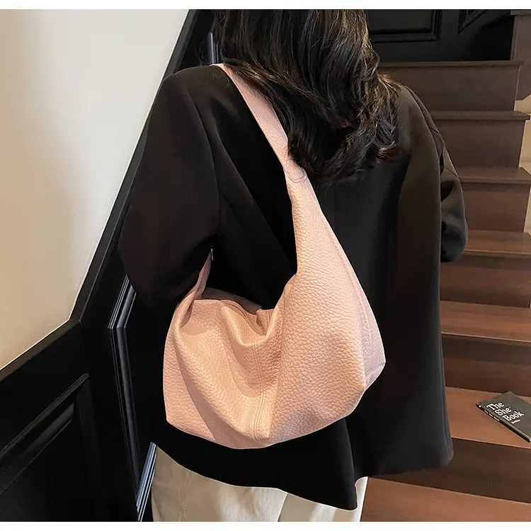 Women's Beige Leather Shoulder Bag 2025 New Style — feature 15
