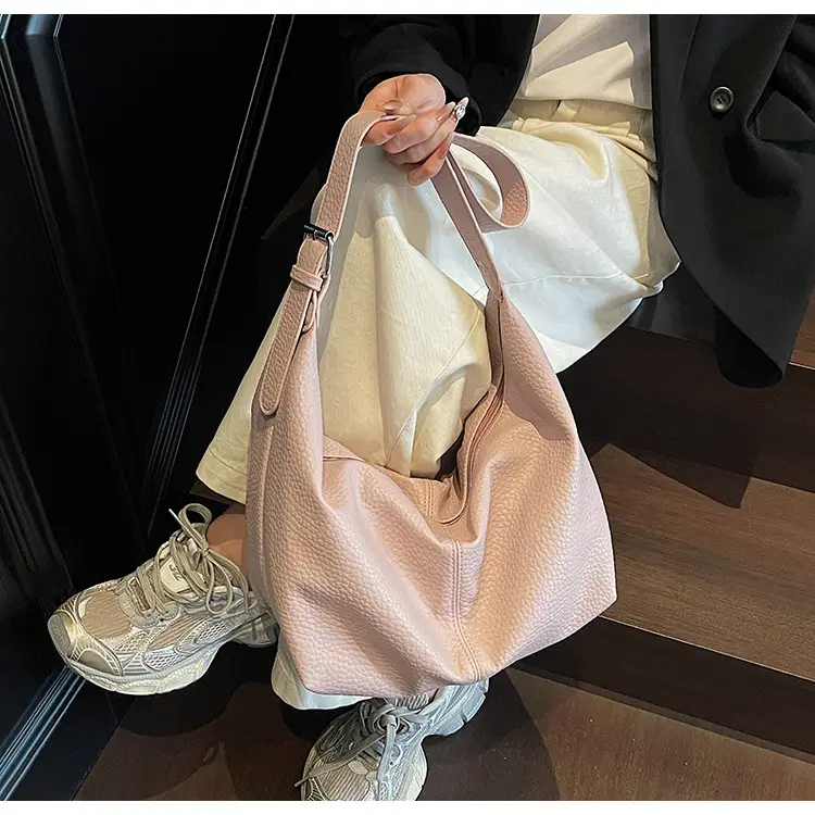 Women's Beige Leather Shoulder Bag 2025 New Style — feature 16