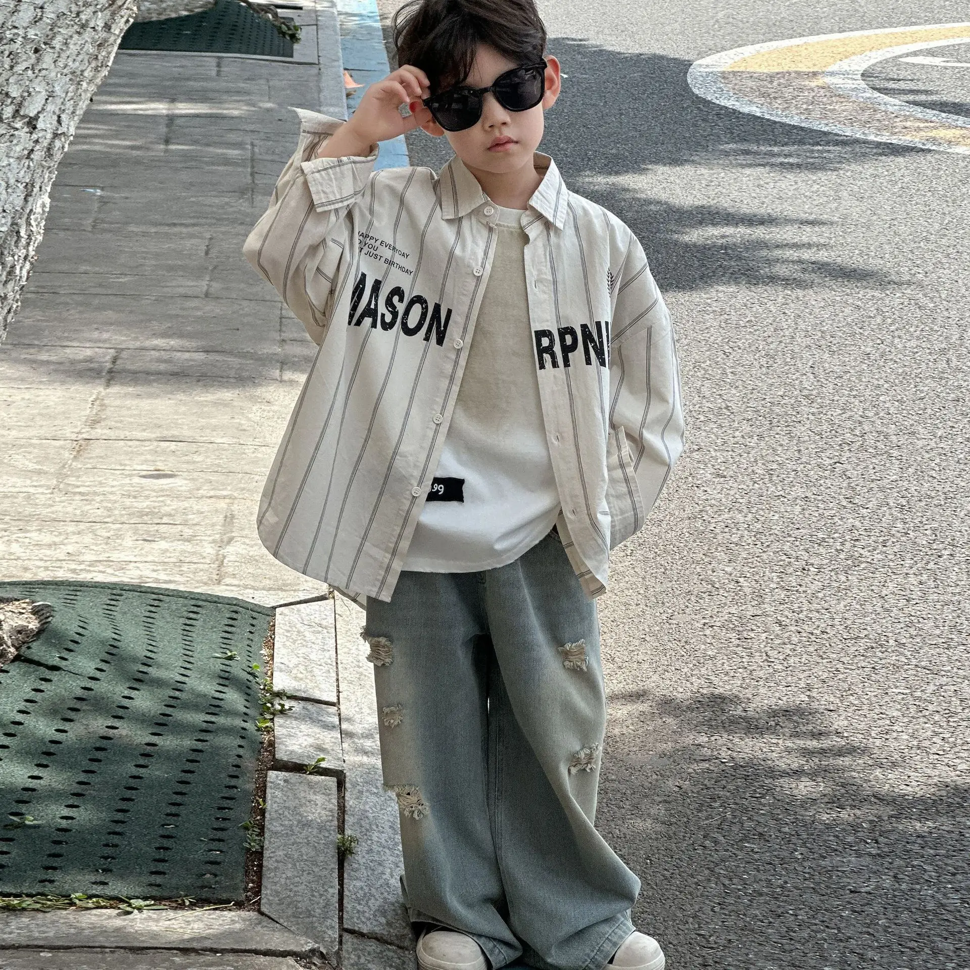 Men's Printed Jacket White Cotton Summer Casual 2025 — feature 13
