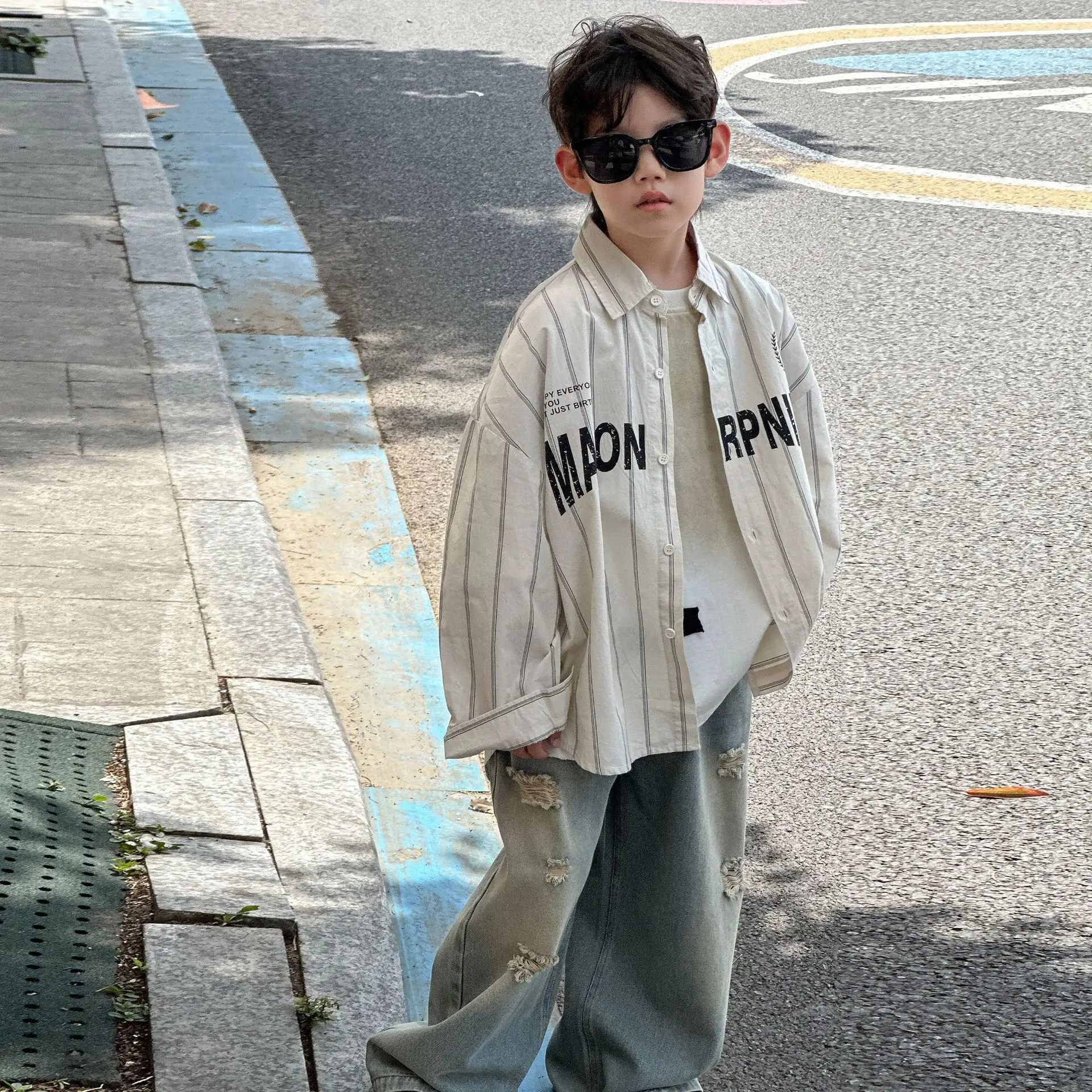 Men's Printed Jacket White Cotton Summer Casual 2025 — feature 8