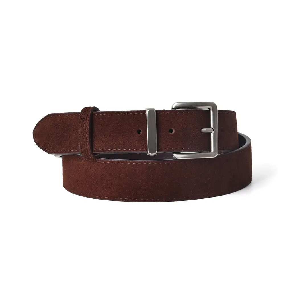 Women Genuine Leather Frosted Belt with Sweater Skirt Jeans - Image 11
