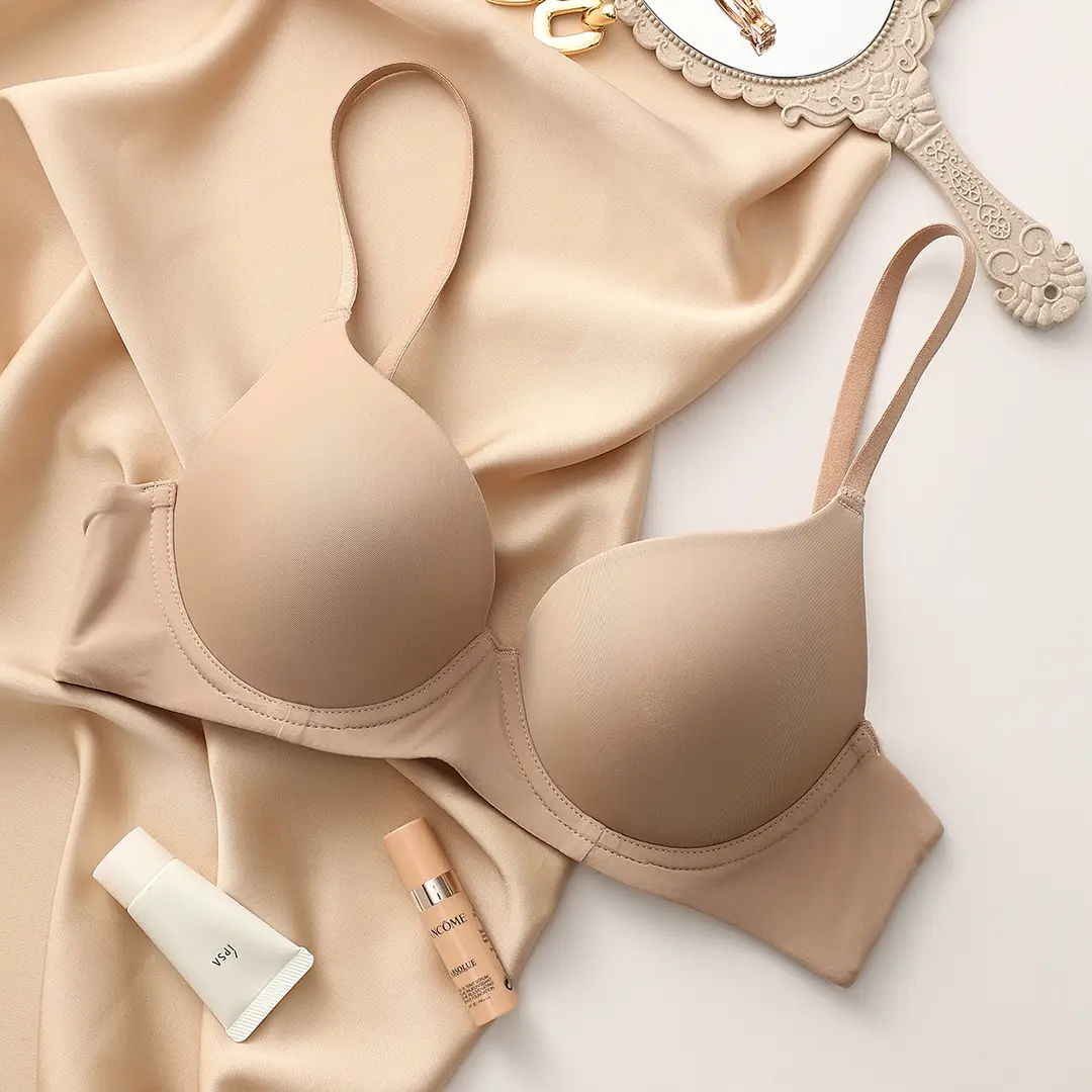 One-Piece Push-Up Soft Underwire Anti-Sagging Bra for Women with Large Busts, Minimizing Bra for Summer, Seamless and Beautiful Back Design