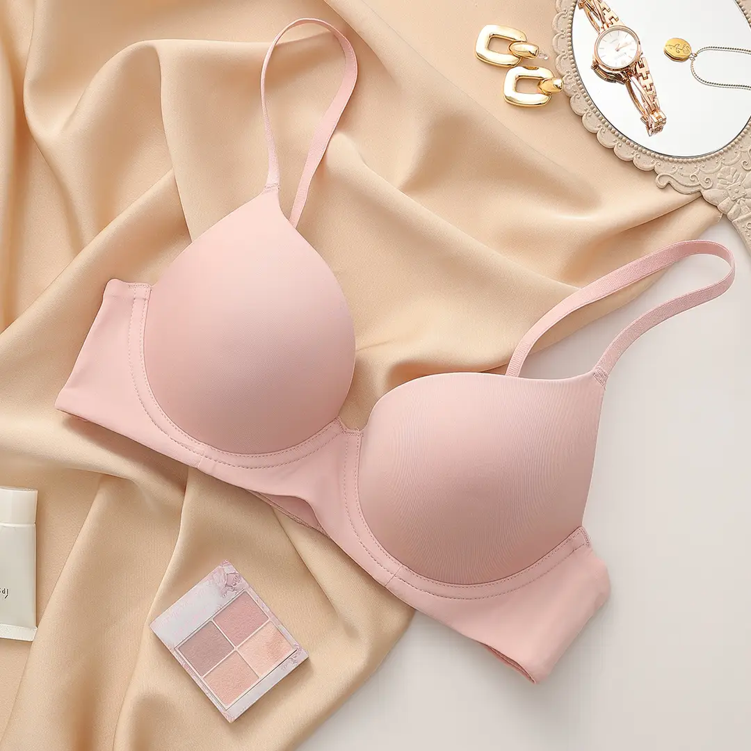One-Piece Push-Up Soft Underwire Anti-Sagging Bra for Women with Large Busts, Minimizing Bra for Summer, Seamless and Beautiful Back Design