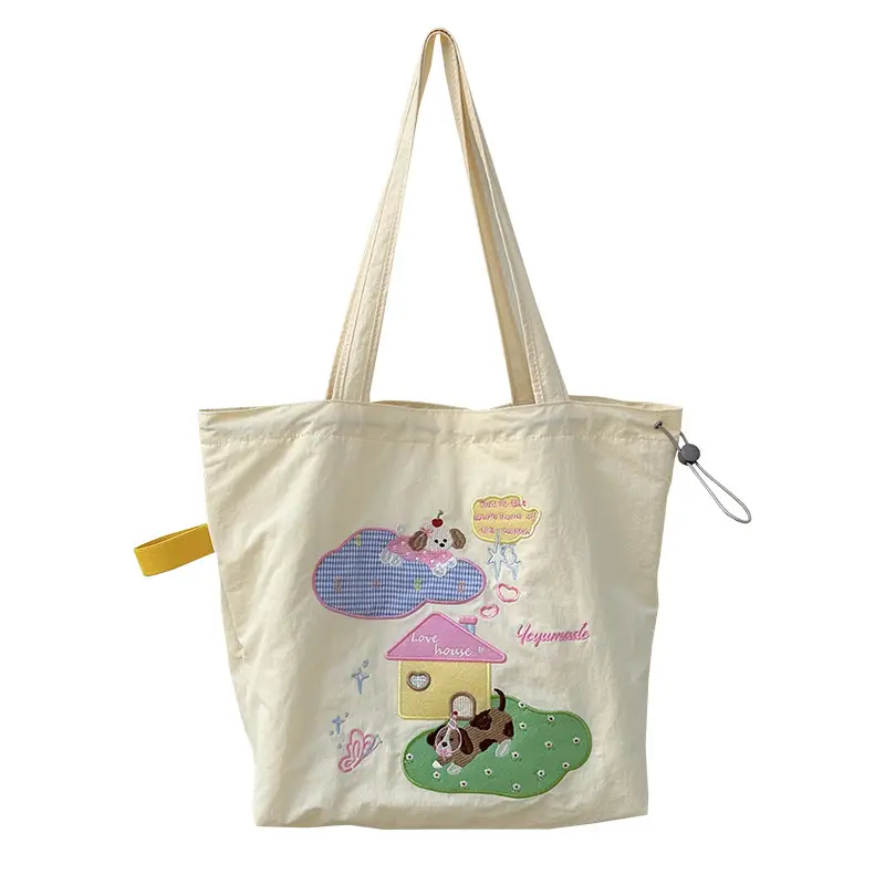 Japanese Cartoon Handbag Large Capacity Drawstring Bag - Image 6