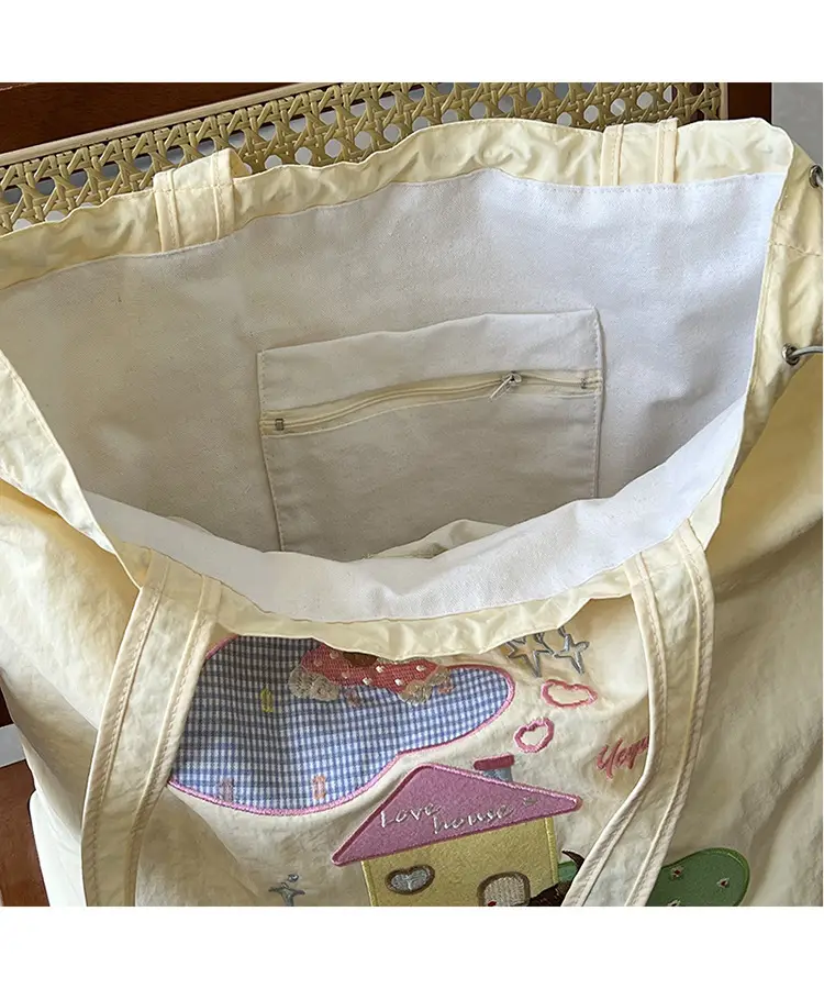 Japanese Cartoon Handbag Large Capacity Drawstring Bag — feature 4