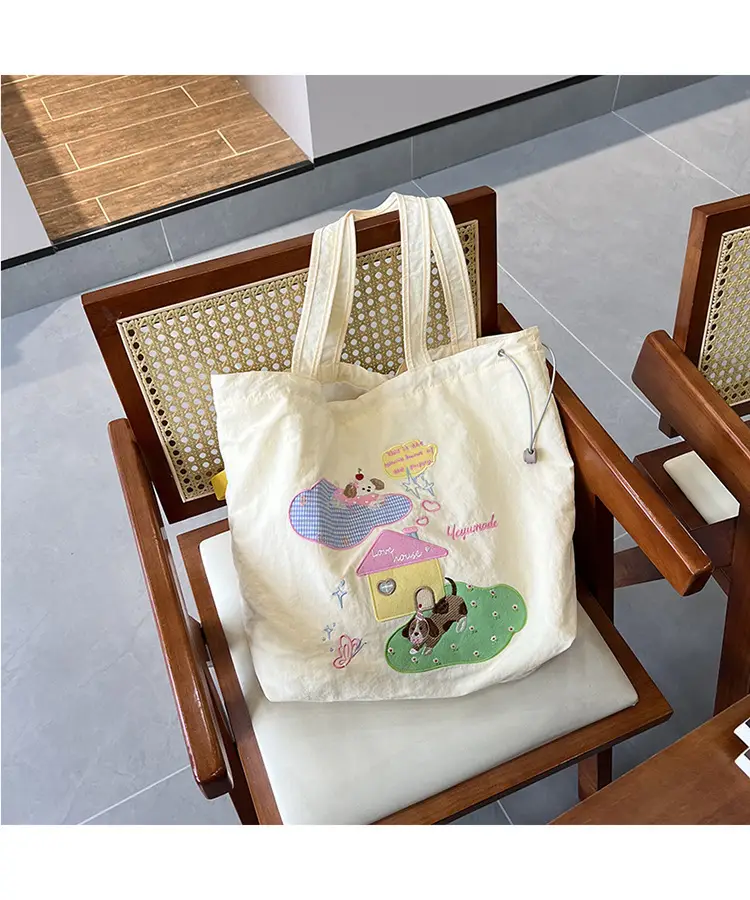 Japanese Cartoon Handbag Large Capacity Drawstring Bag — feature 6