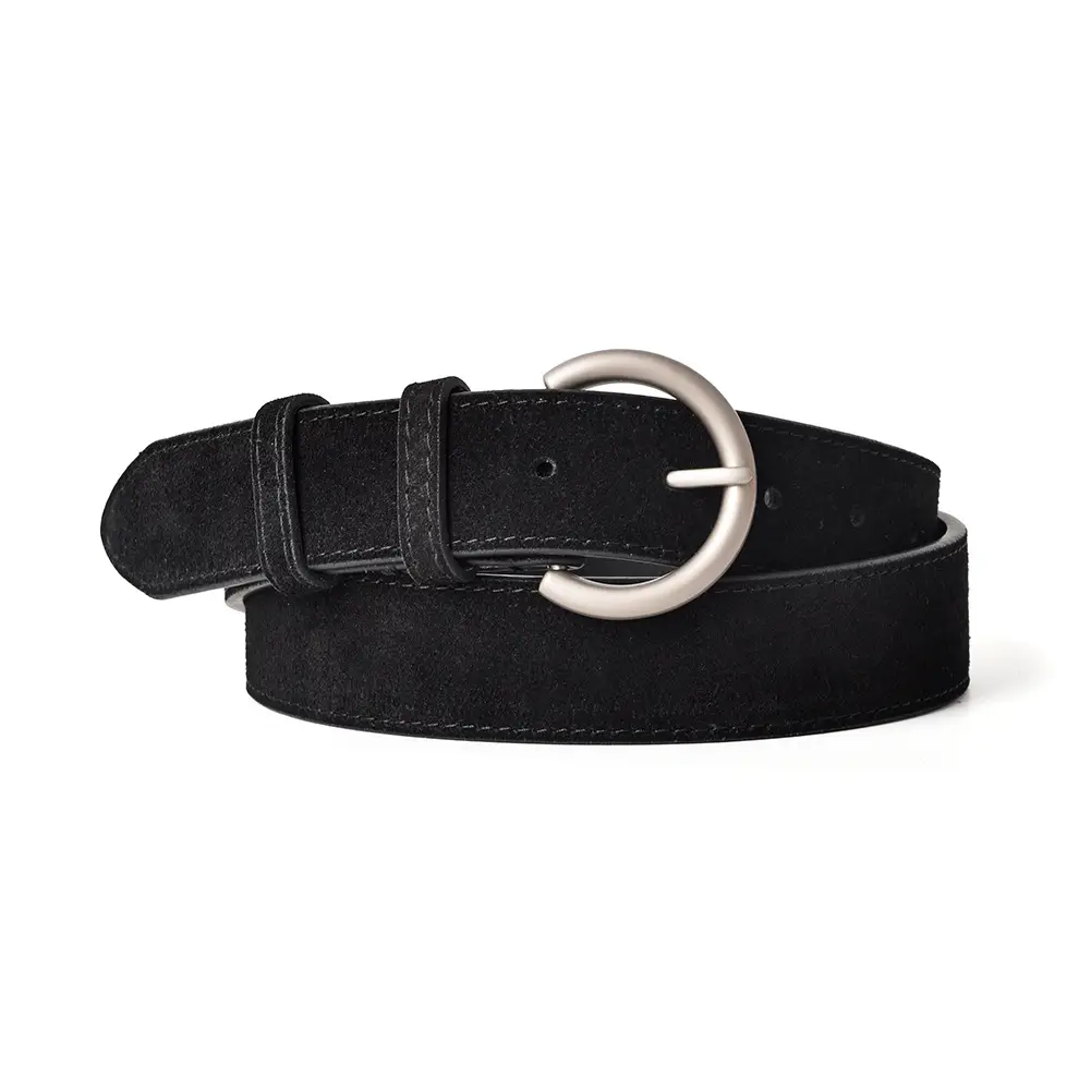 Women's Frosted Pin Buckle Belt Tan - Image 10