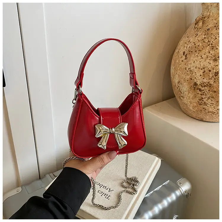 Red Mini Bow Shoulder Crossbody Bag 2024 — feature 26