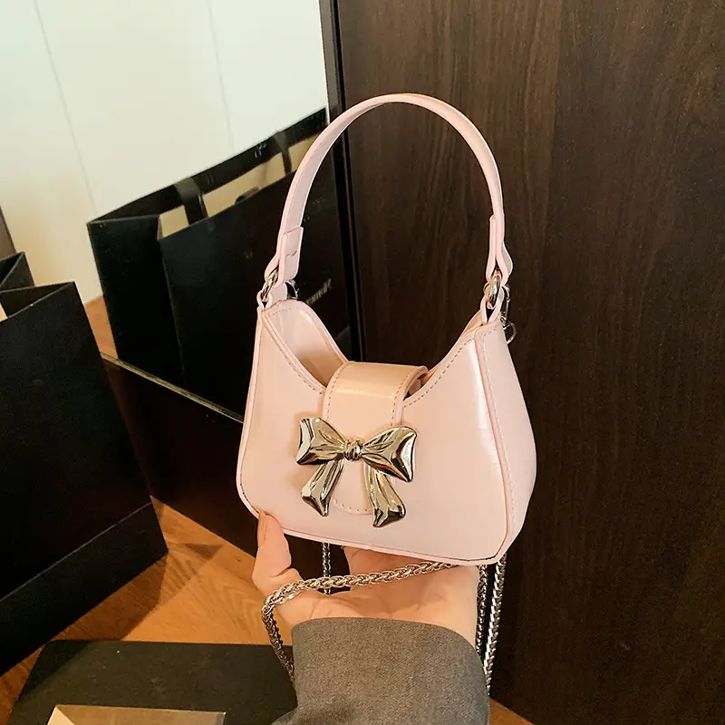 Red Mini Bow Shoulder Crossbody Bag 2024