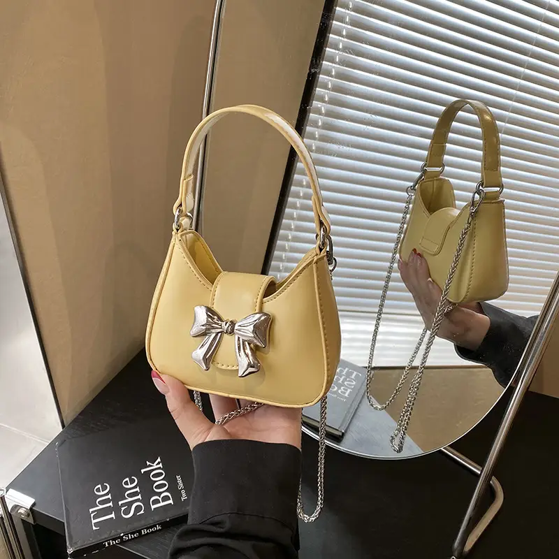 Red Mini Bow Shoulder Crossbody Bag 2024