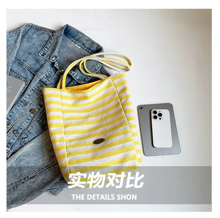 Women's Striped Shoulder Bags Yellow Red Blue Crossbody — feature 6