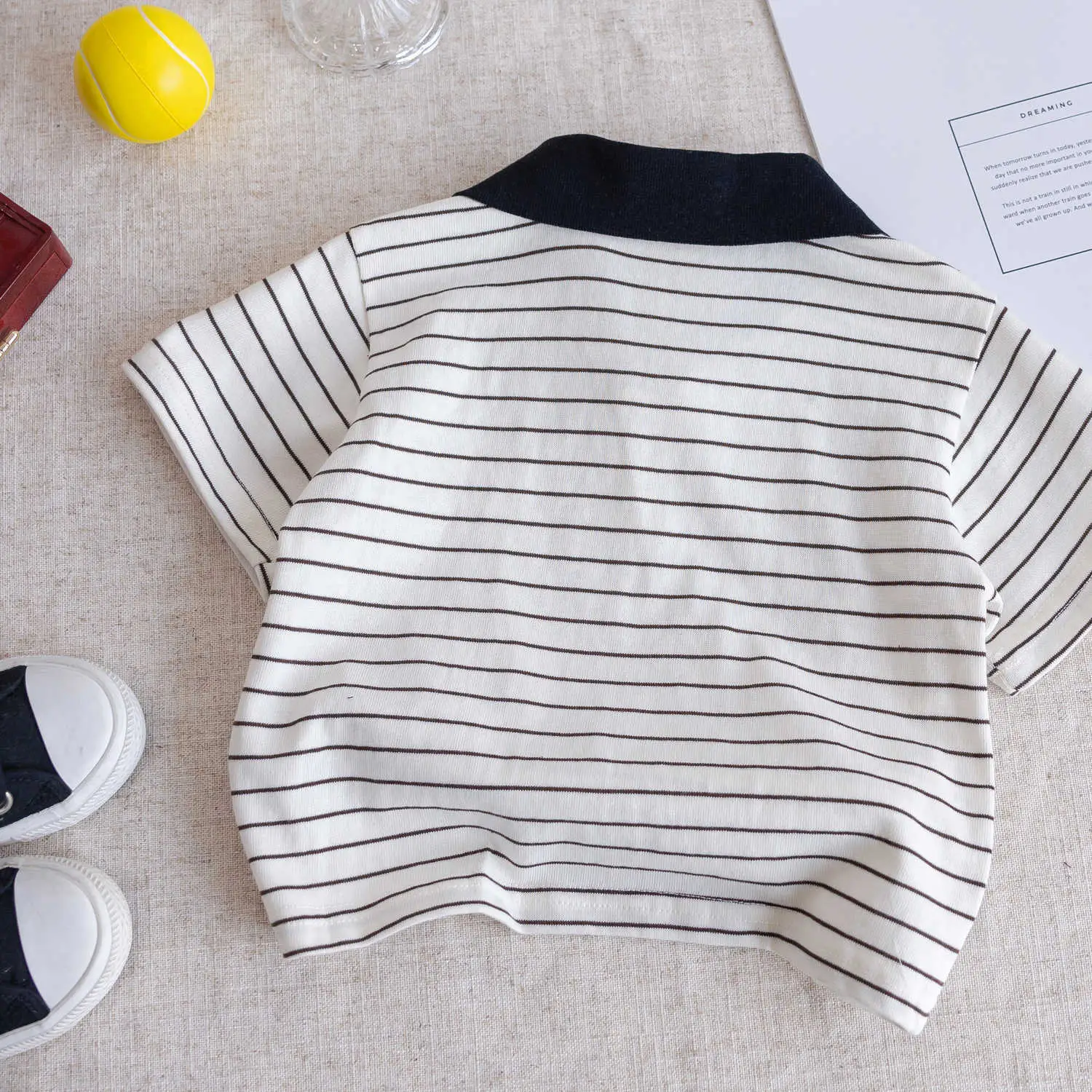 Boy's Striped Polo T-Shirt Summer Wear — feature 11