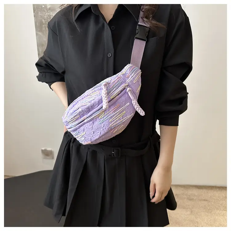 2026 Korean Style Women's Chest Bag with Embroidered Design — feature 11