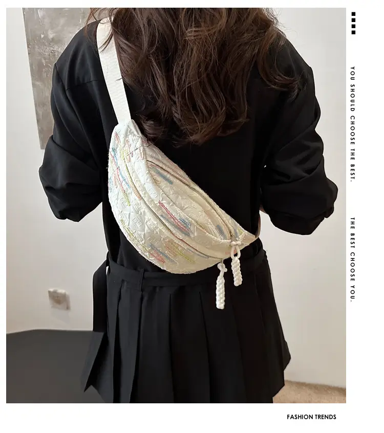 2026 Korean Style Women's Chest Bag with Embroidered Design — feature 12