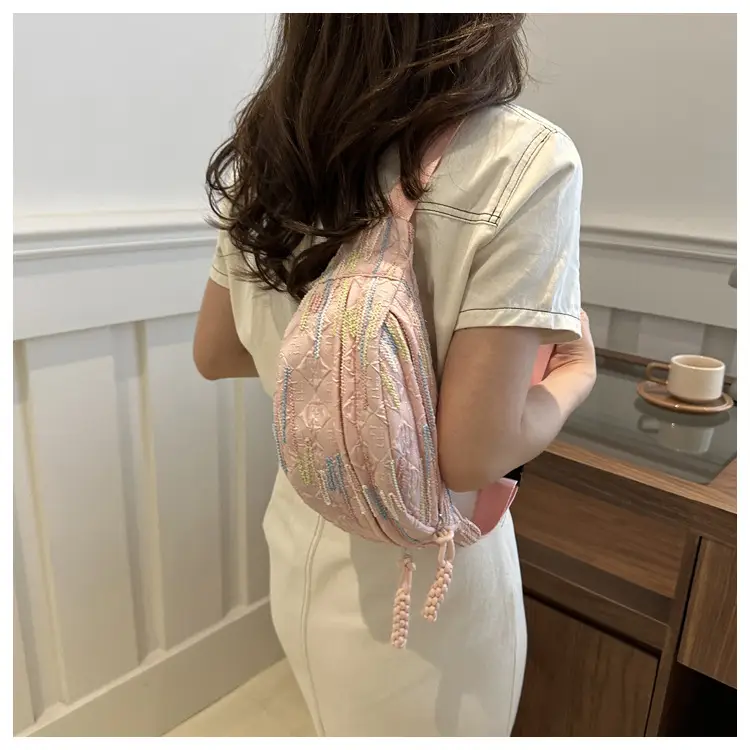 2026 Korean Style Women's Chest Bag with Embroidered Design — feature 14
