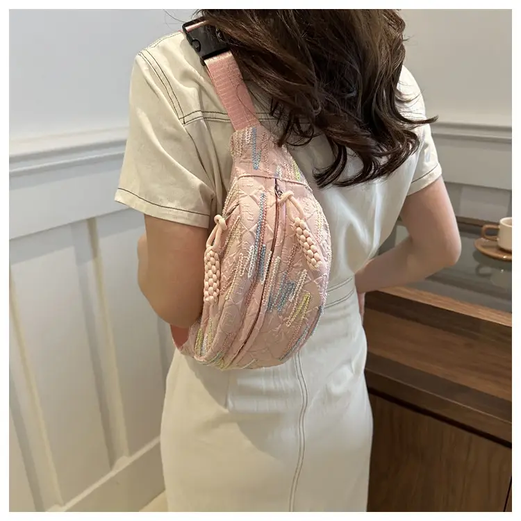 2026 Korean Style Women's Chest Bag with Embroidered Design — feature 15