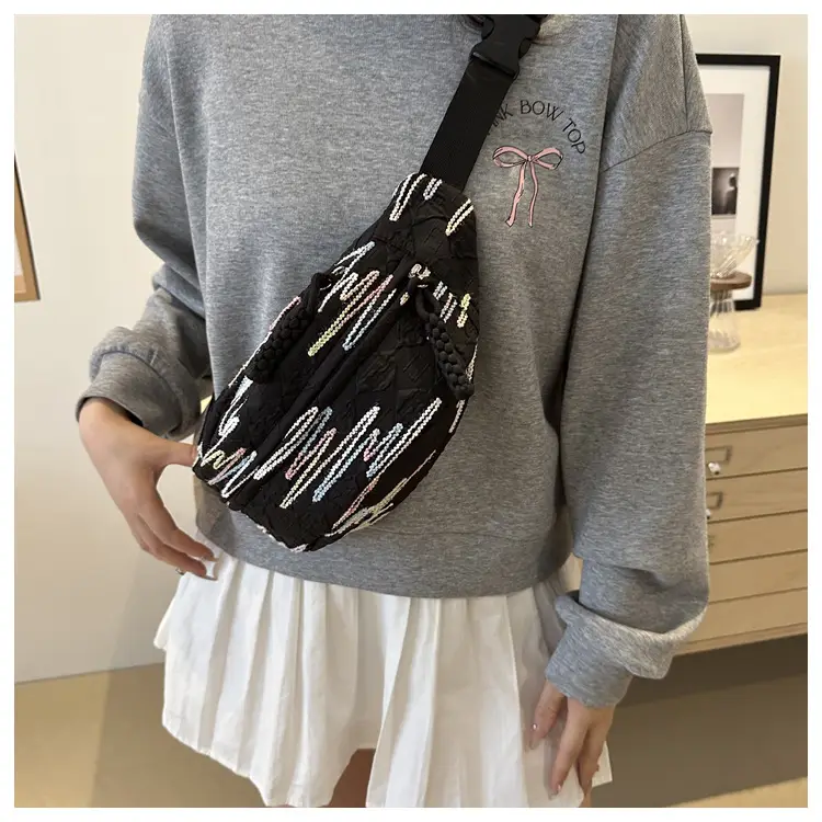 2026 Korean Style Women's Chest Bag with Embroidered Design — feature 20