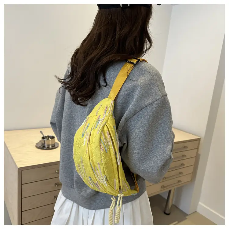 2026 Korean Style Women's Chest Bag with Embroidered Design — feature 27