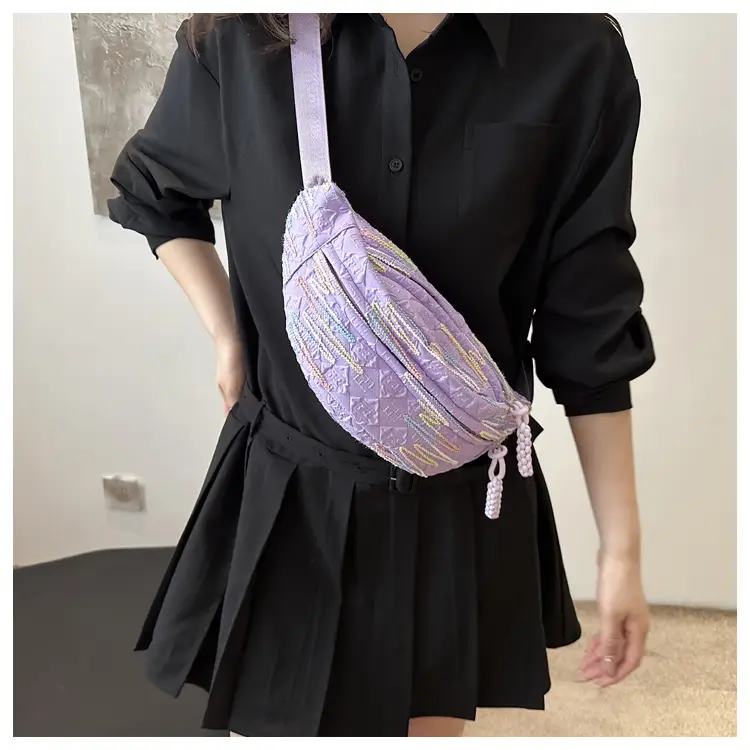 2026 Korean Style Women's Chest Bag with Embroidered Design — feature 3