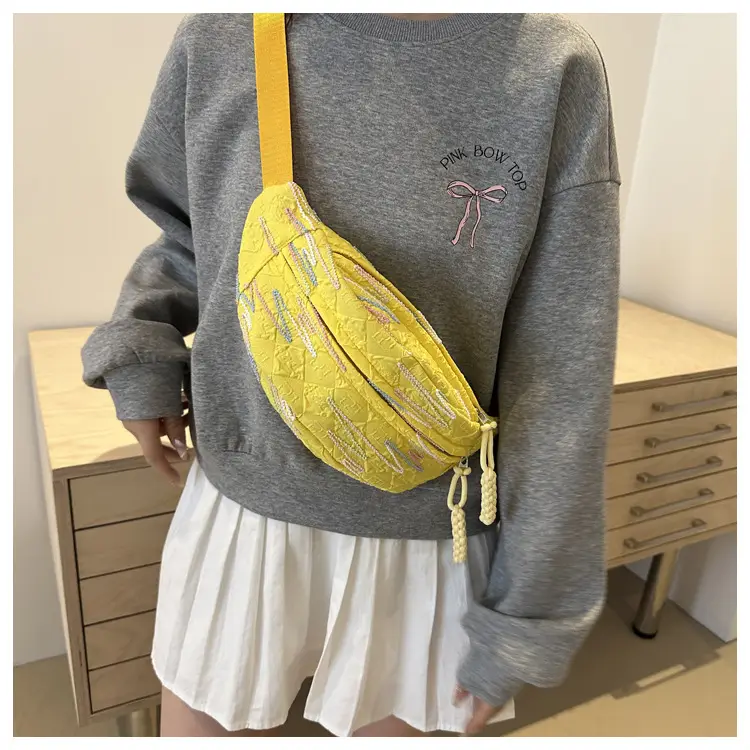2026 Korean Style Women's Chest Bag with Embroidered Design — feature 35