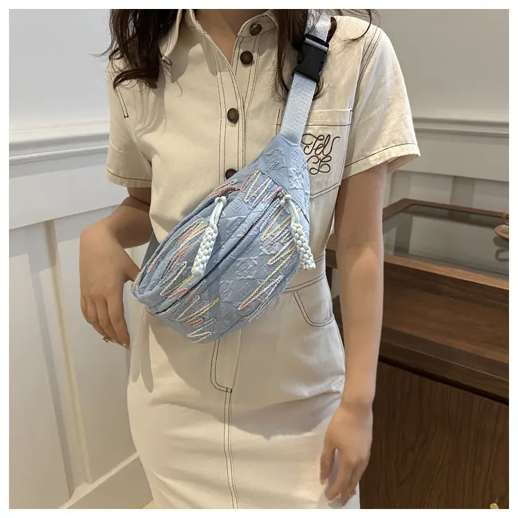 2026 Korean Style Women's Chest Bag with Embroidered Design — feature 36