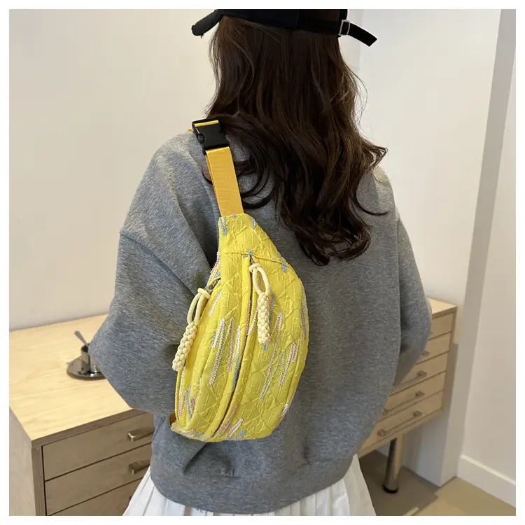 2026 Korean Style Women's Chest Bag with Embroidered Design — feature 45