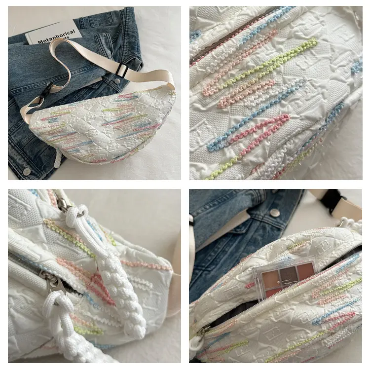 2026 Korean Style Women's Chest Bag with Embroidered Design — feature 6