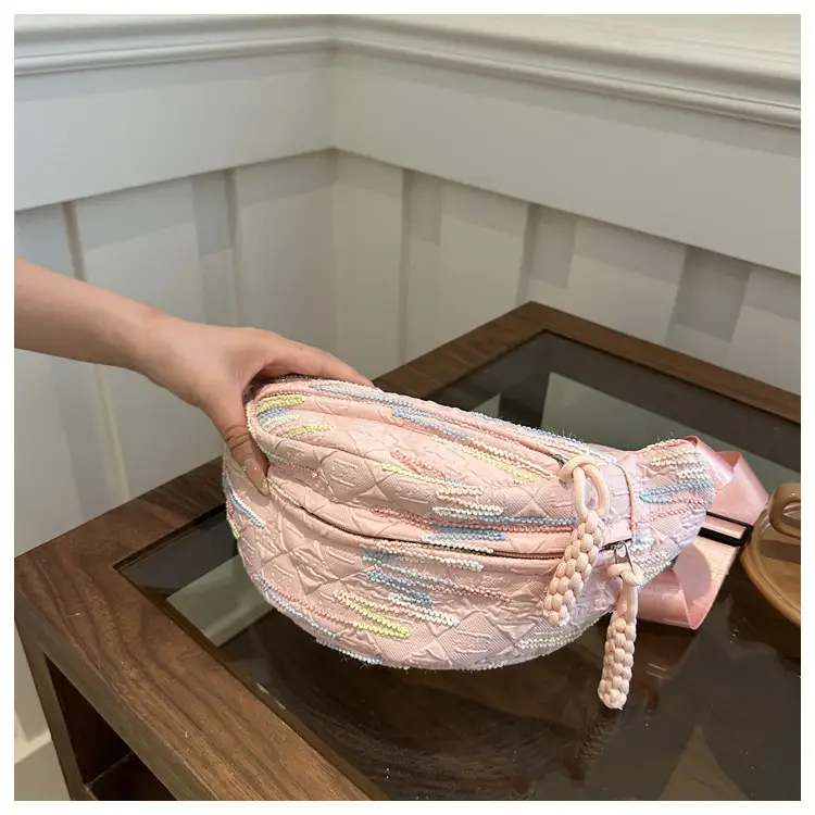 2026 Korean Style Women's Chest Bag with Embroidered Design