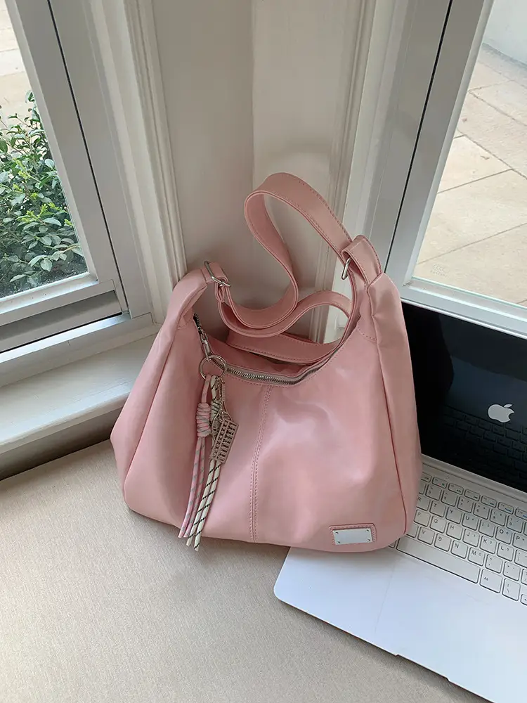 Pink Large Capacity Women's Tote Bag 2025 Spring Fashion — feature 1