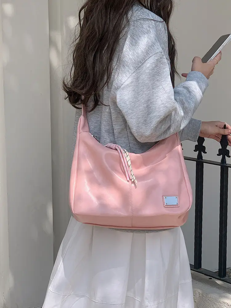 Pink Large Capacity Women's Tote Bag 2025 Spring Fashion — feature 6