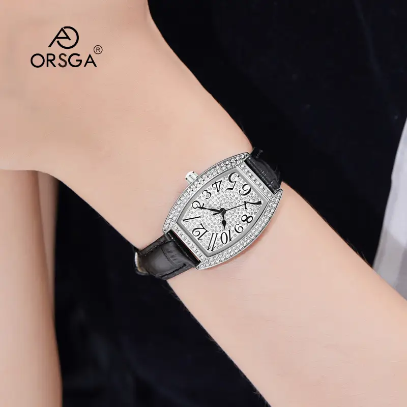 Orsga Women's Diamond Watch Silver Bracelet Light Crystal - Image 18