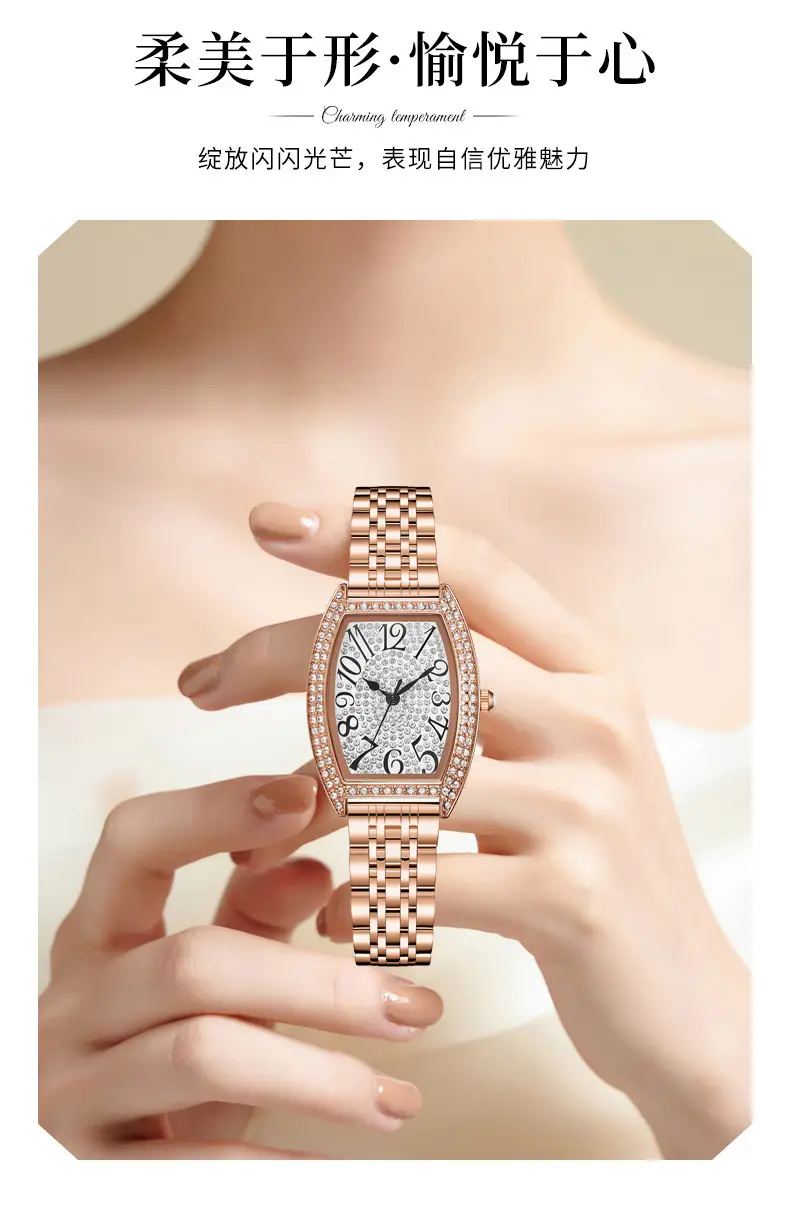 Orsga Women's Diamond Watch Silver Bracelet Light Crystal — feature 7