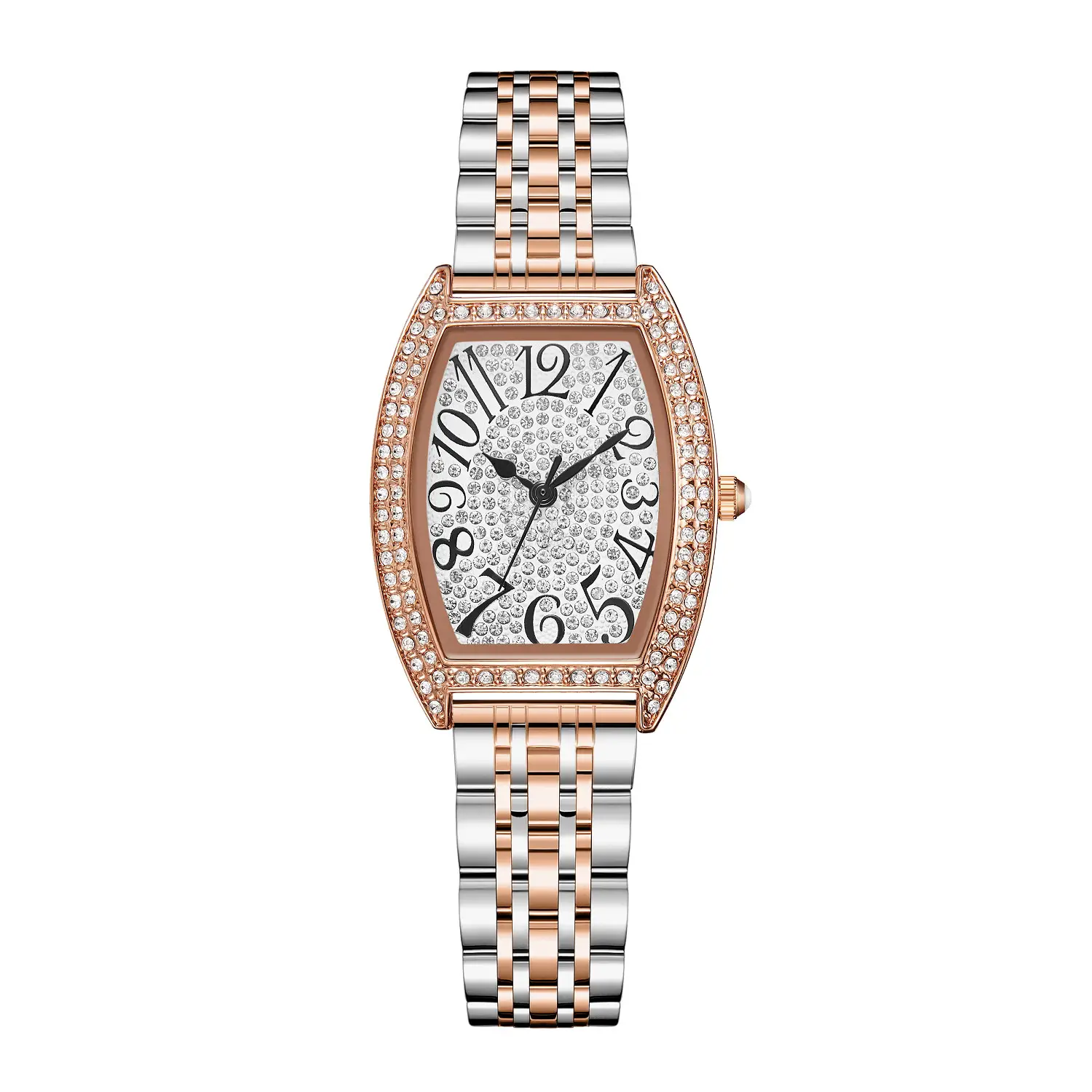 Orsga Women's Diamond Watch Silver Bracelet Light Crystal - Image 2
