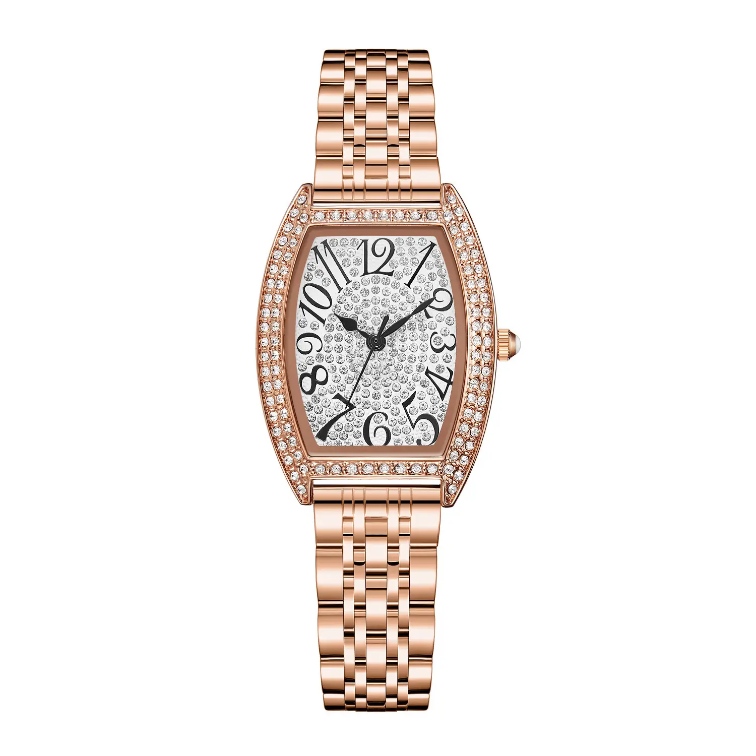 Orsga Women's Diamond Watch Silver Bracelet Light Crystal - Image 4