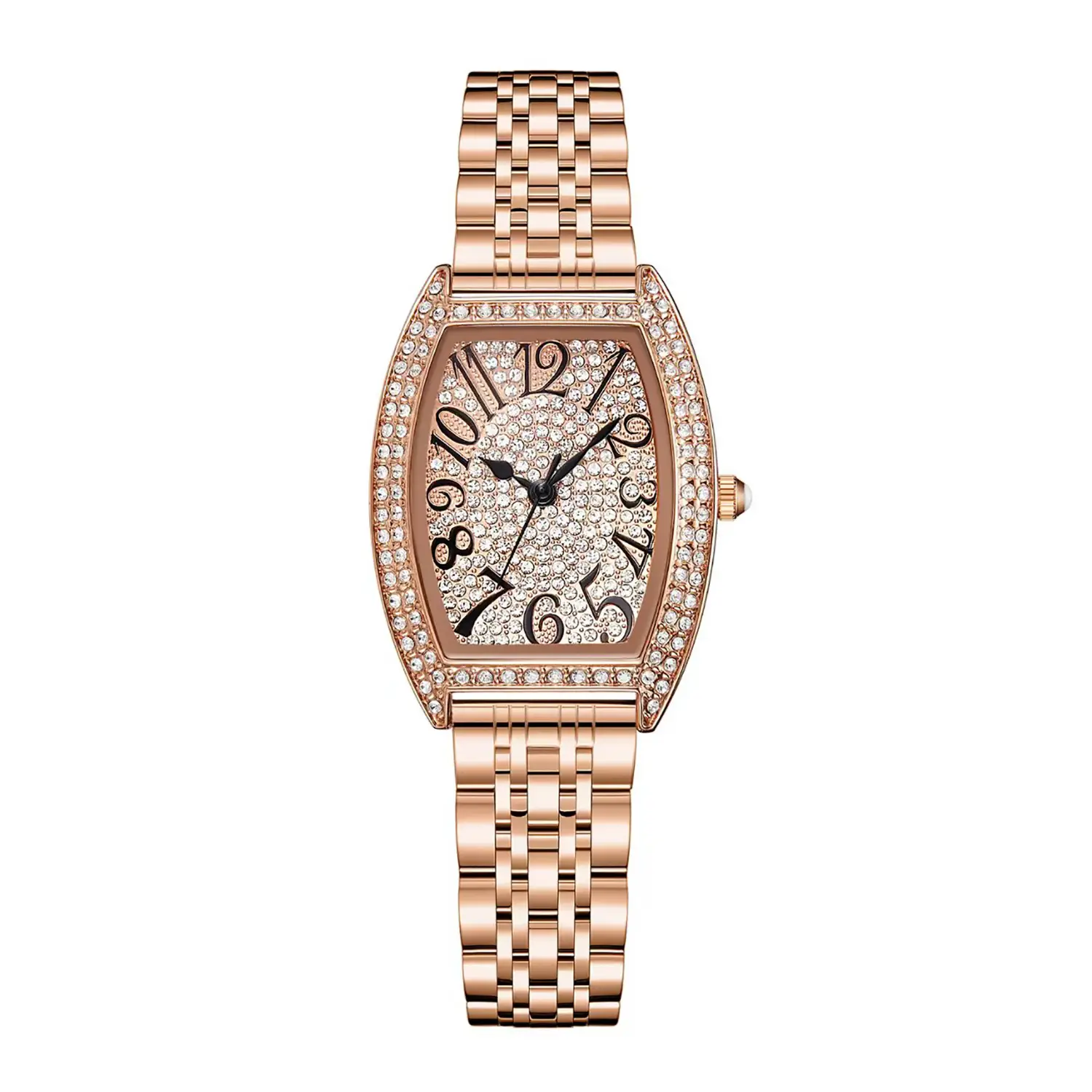 Orsga Women's Diamond Watch Silver Bracelet Light Crystal - Image 5