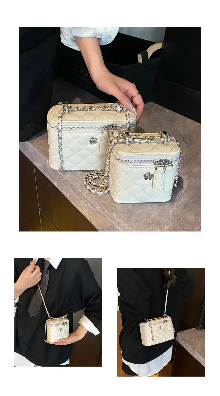 Silver Quilted Chain Shoulder Bag for Women 2026 — feature 6