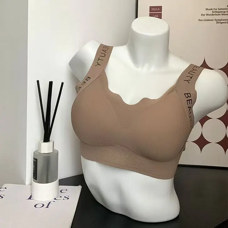 Wide Shoulder Strap Seamless Bra for Women Large Busts - Image 8