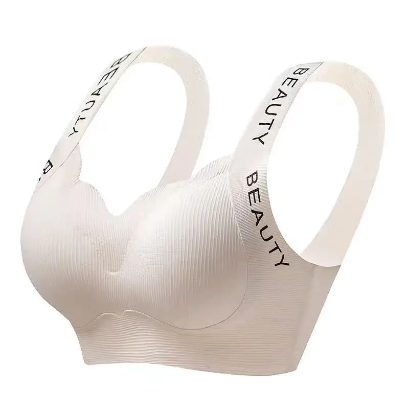 Wide Shoulder Strap Seamless Bra for Women Large Busts - Image 11